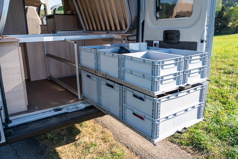 Heckauszug im Wohnmobil - mehr Stauraum 