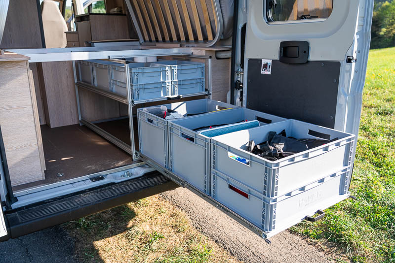 Aluprofiltechnik - Heckauszug Euro Camping Box Van Kasten